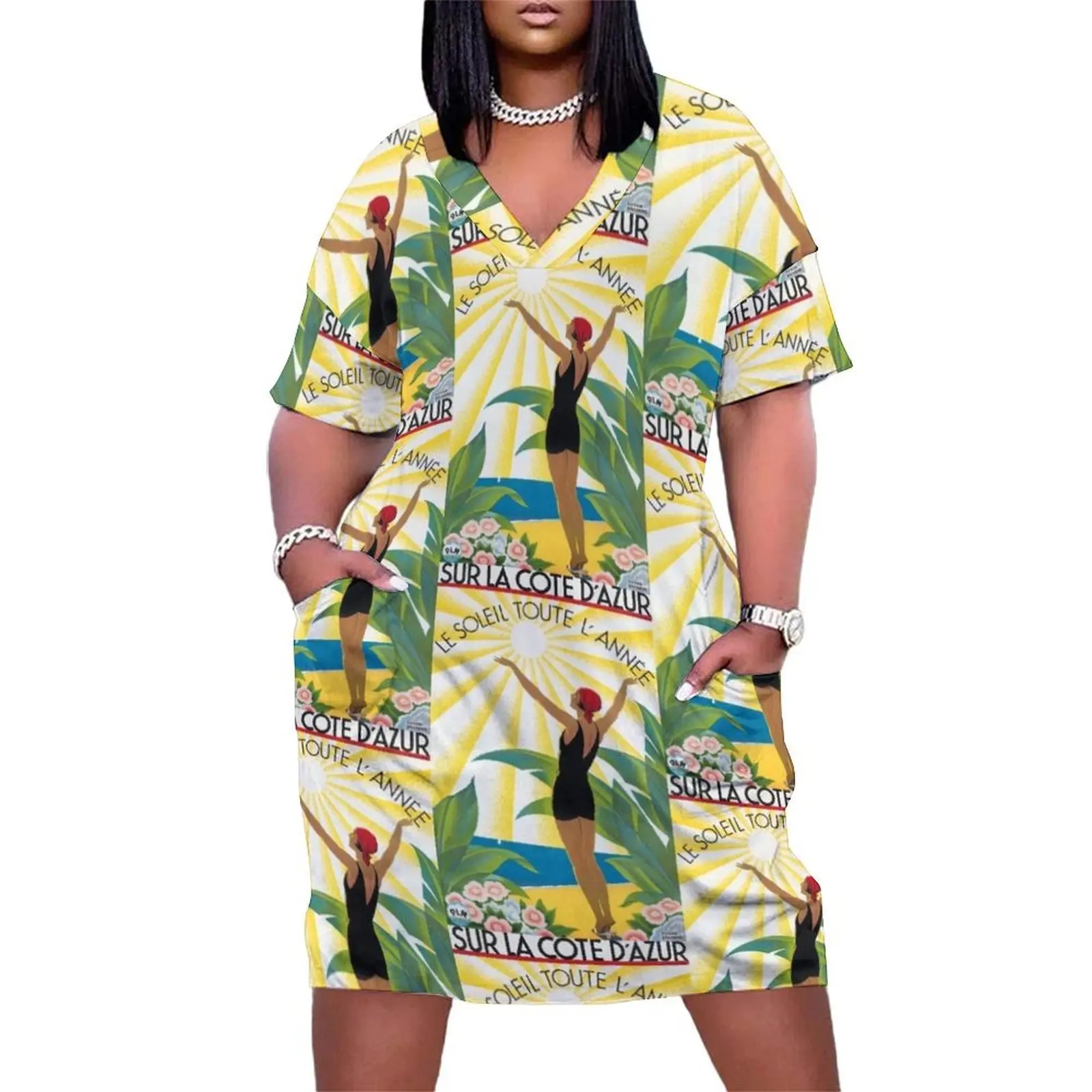 1931 Sur La Cote D'Azur France Travel Poster Loose Pocket Dress Cocktail of dresses summer dresses women 2025
1931 Sur La Cote D'Azur France Travel Poster Loose Pocket Dress Cocktail of dresses summer dresses women 2025