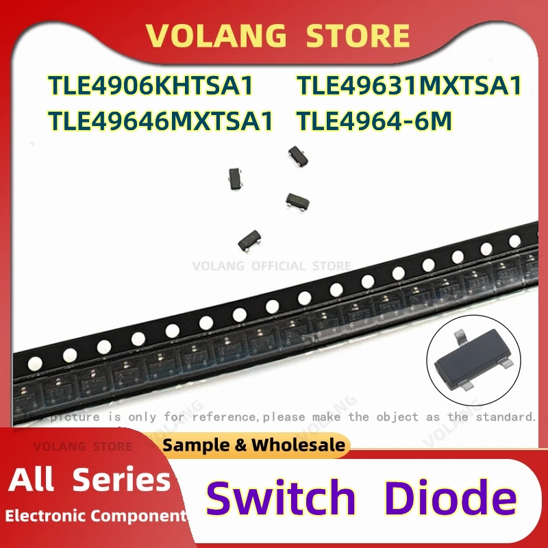 10PCS Switching Diode TLE4906KHTSA1 SOT-23 TLE49631MXTSA1 TLE49646MXTSA1 TLE4964-6M
10PCS Switching Diode TLE4906KHTSA1 SOT-23 TLE49631MXTSA1 TLE49646MXTSA1 TLE4964-6M