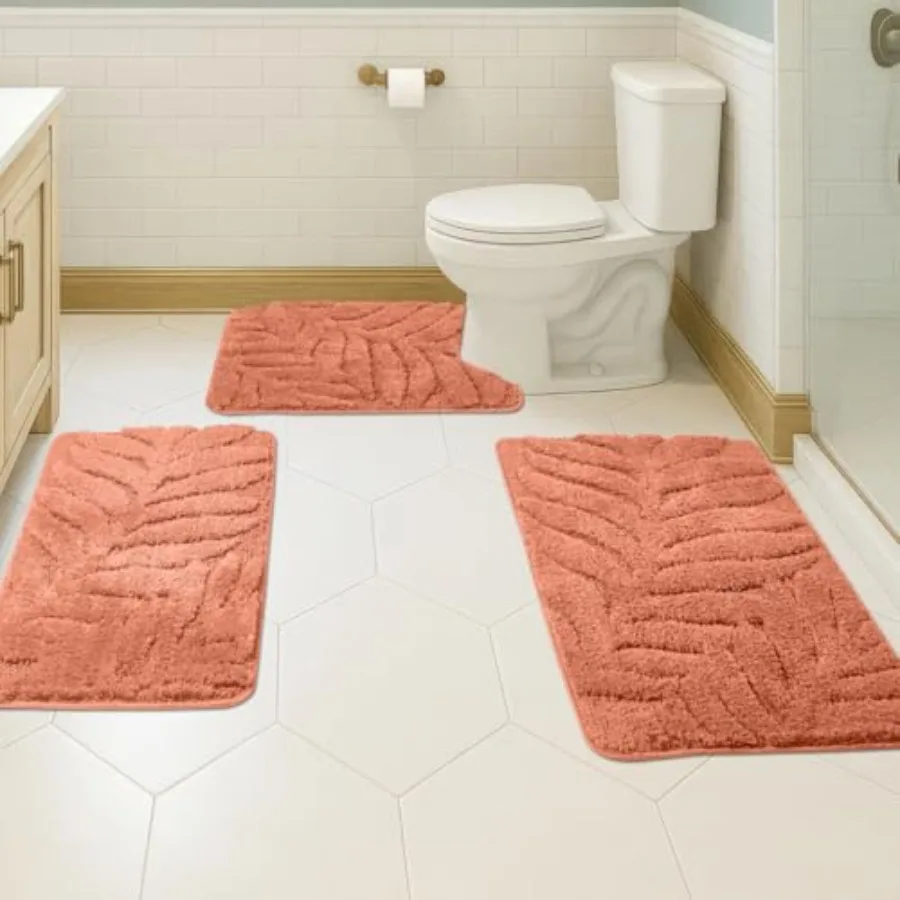 Bath Rugs Set 3 Pieces Bathroom Mat Soft Absorbent Plush Shaggy Soft Floor Non Slip Shower Bath Tub Machine Washable
Bath Rugs Set 3 Pieces Bathroom Mat Soft Absorbent Plush Shaggy Soft Floor Non Slip Shower Bath Tub Machine Washable