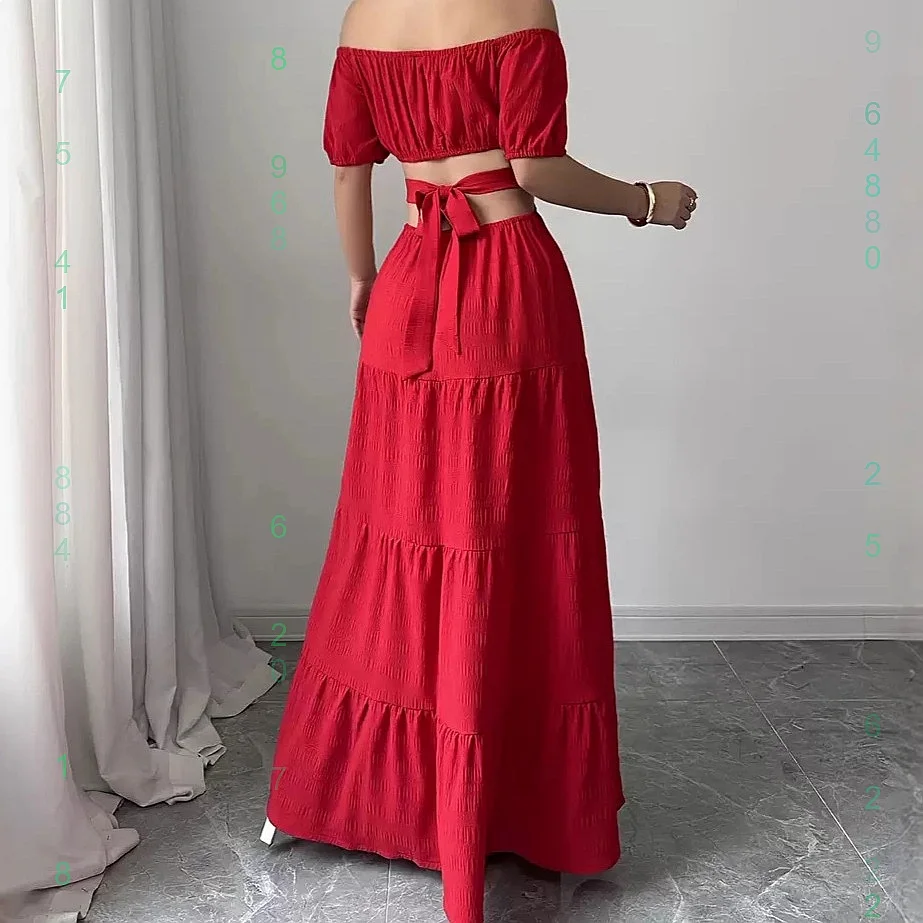 Elegant Women Off Shoulder Bow Waist Dress Summer Dresses Jumpsuit Playsuit Matching Set Evening Gown
Elegant Women Off Shoulder Bow Waist Dress Summer Dresses Jumpsuit Playsuit Matching Set Evening Gown