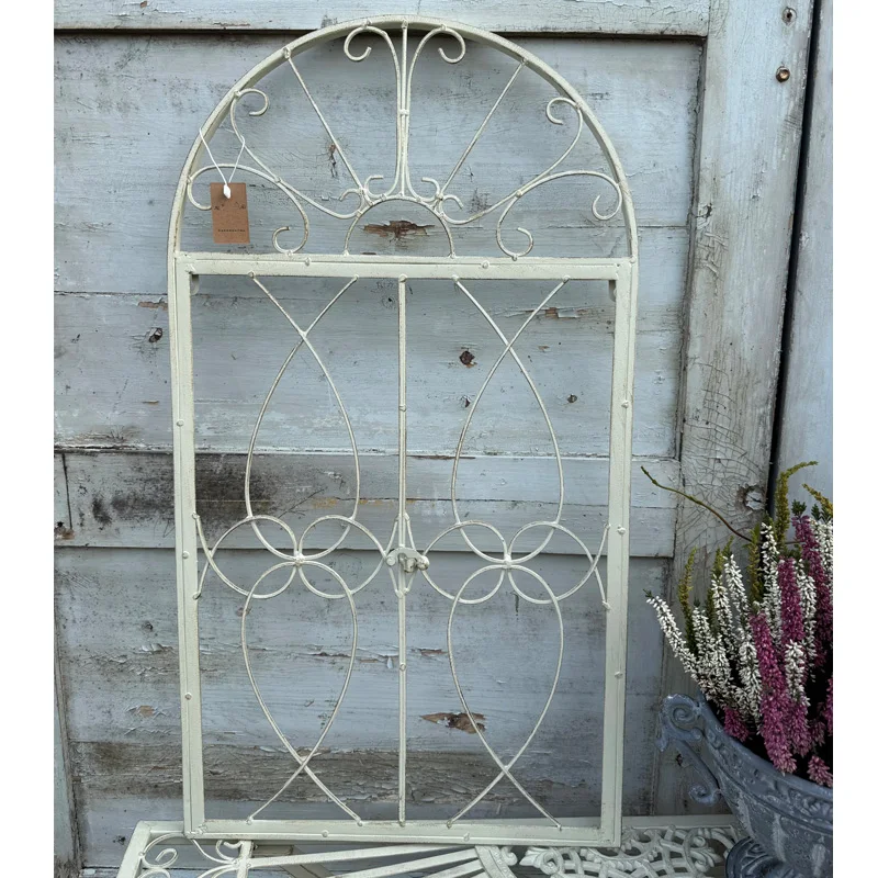 Vintage Garden Metal Wall Decor, Decorative Arched Window Frame, Indoor Outdoor Climbing Plant Support, 40W x 73H cm
Vintage Garden Metal Wall Decor, Decorative Arched Window Frame, Indoor Outdoor Climbing Plant Support, 40W x 73H cm