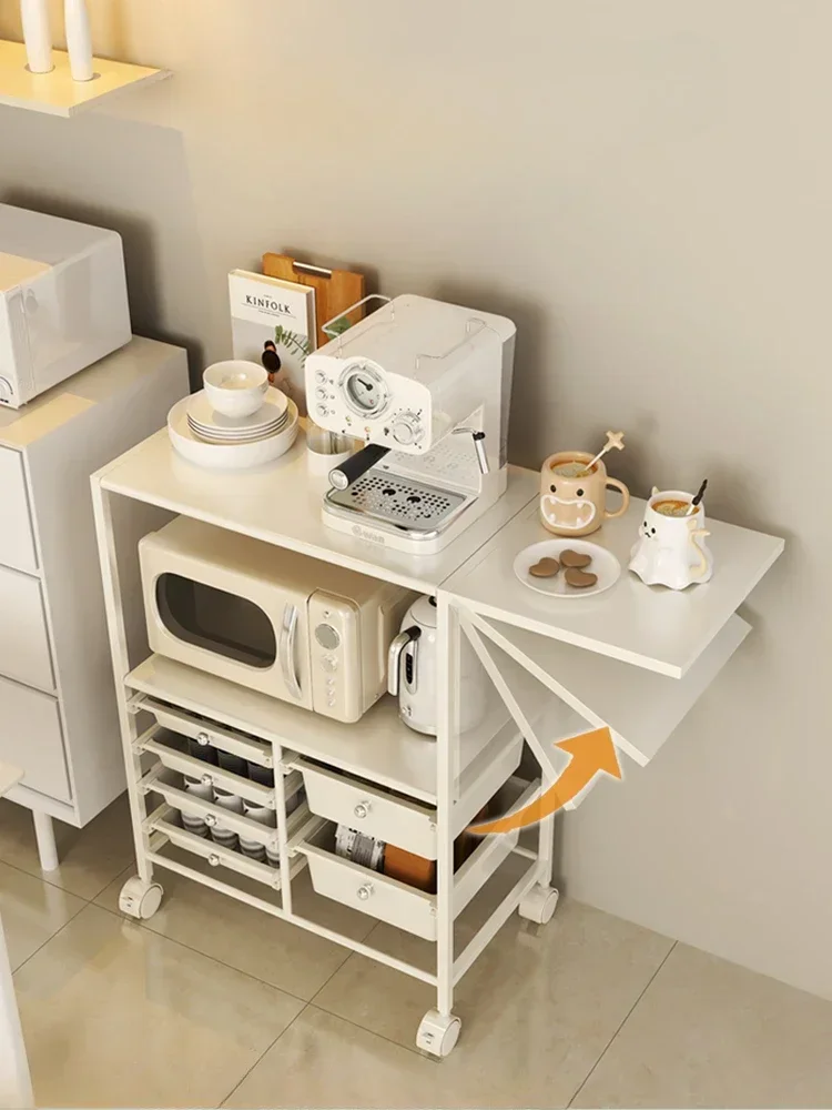 Shelves, small lockers, food preparation workbench, special table for cutting vegetables, and mobile sideboard.
Shelves, small lockers, food preparation workbench, special table for cutting vegetables, and mobile sideboard.