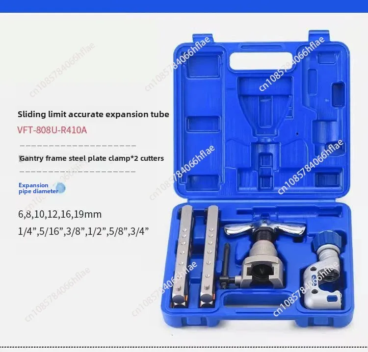 Value Eccentric Copper Tube Pipe Flaring Tool Kit with Cutter for Air Conditioner pipe HAVC tools VFT-808U-R410A
Value Eccentric Copper Tube Pipe Flaring Tool Kit with Cutter for Air Conditioner pipe HAVC tools VFT-808U-R410A