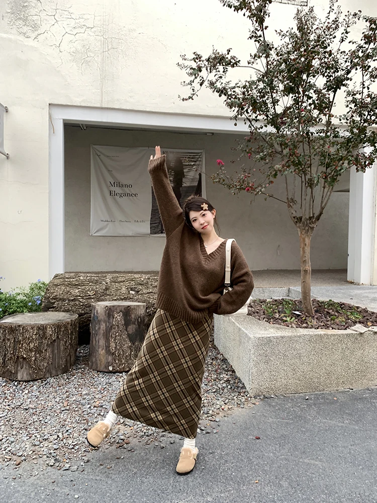 Xiao en Meimei Marbled Thiened Plaid Dr High Waist Slim A-Line Skirt Women's Spring Autumn New Sle Korean Version
Xiao en Meimei Marbled Thiened Plaid Dr High Waist Slim A-Line Skirt Women's Spring Autumn New Sle Korean Version