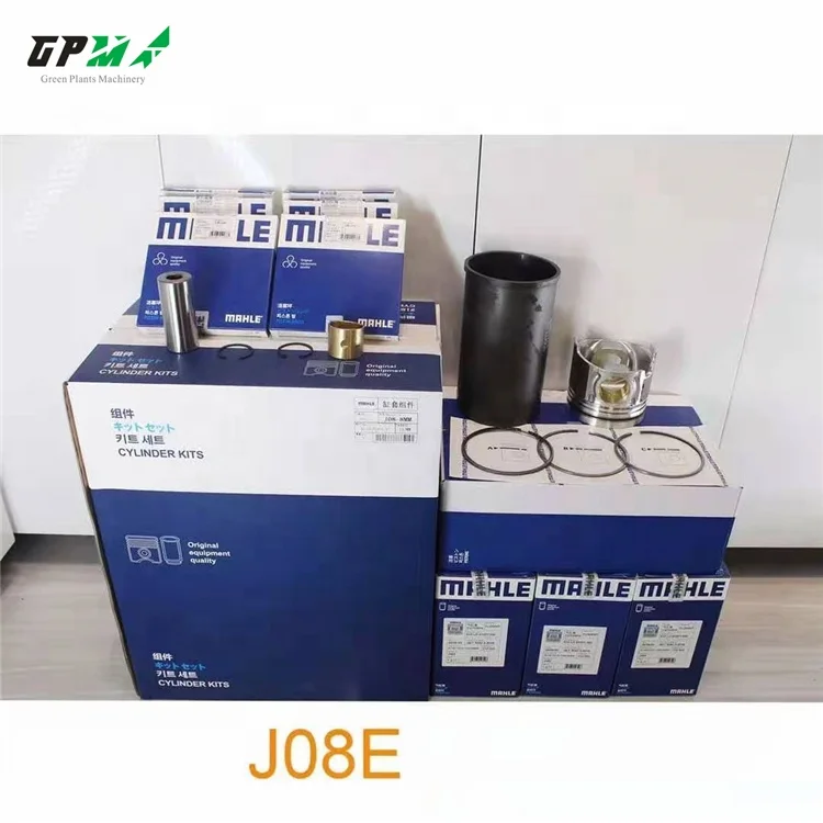 J08E Cylinder Liner Kit With Piston Rings Set Cylinder Sleeve For Excavator Spare Parts
J08E Cylinder Liner Kit With Piston Rings Set Cylinder Sleeve For Excavator Spare Parts