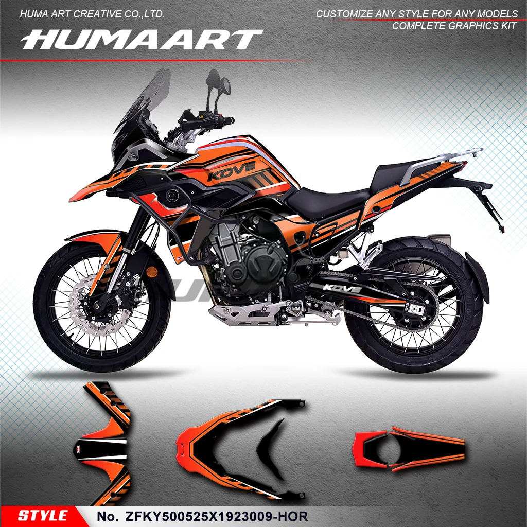 HUMAART Motorcycle Graphic Stickers Complete fro KOVE 500 X 525 X 2019 2020 2021 2022 2023, Rebuild Kit, ZFKY500525X1923009-HOR
HUMAART Motorcycle Graphic Stickers Complete fro KOVE 500 X 525 X 2019 2020 2021 2022 2023, Rebuild Kit, ZFKY500525X1923009-HOR