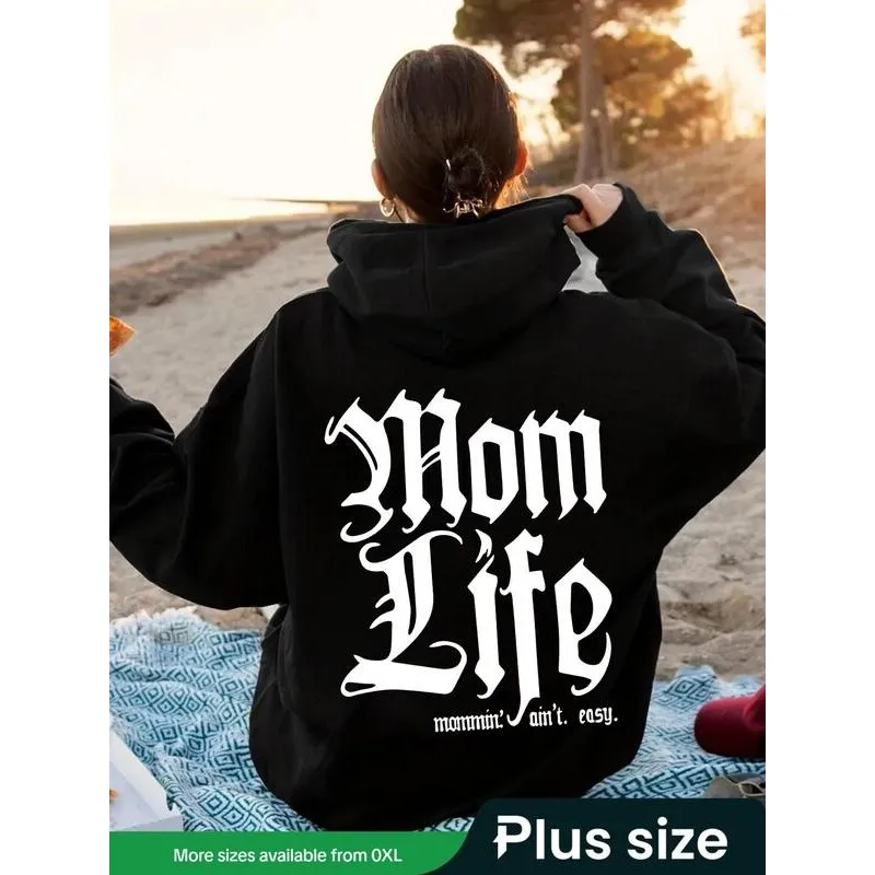 Letter Print Hoodie Women's Graphic Sweatshirt Spring 2026 Fashion Casual Streetwear Style Printed Hooded Top
Letter Print Hoodie Women's Graphic Sweatshirt Spring 2026 Fashion Casual Streetwear Style Printed Hooded Top