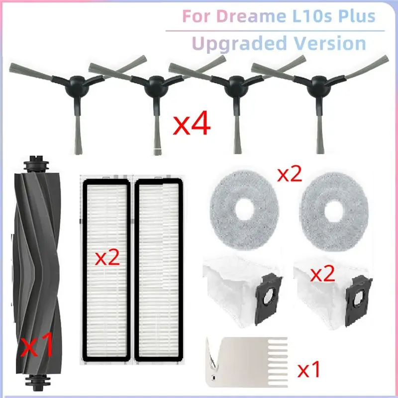 Запасные части AUAU-Fit для Dreame L10s Plus RLL42SD: основная щетка, боковая щетка, HEPA-фильтр, салфетка для влажной уборки, мешок для сбора пыли, запчасти для робота-пылесоса
Запасные части AUAU-Fit для Dreame L10s Plus RLL42SD: основная щетка, боковая щетка, HEPA-фильтр, салфетка для влажной уборки, мешок для сбора пыли, запчасти для робота-пылесоса