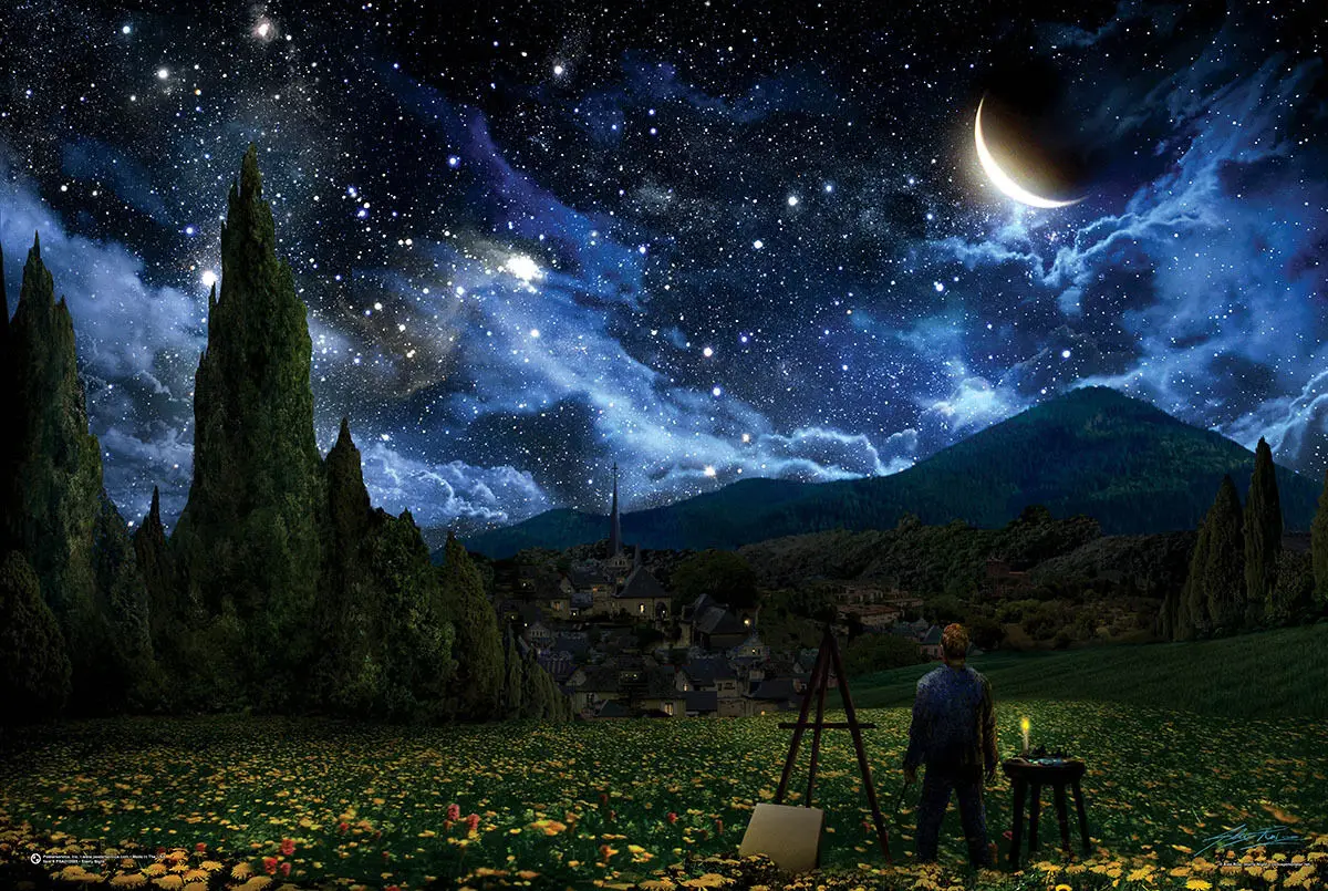 STARRY NIGHT FANTASY STARS SKY SPACE MOON Art Picture Print Silk Poster Living Room Decor Home Wall
STARRY NIGHT FANTASY STARS SKY SPACE MOON Art Picture Print Silk Poster Living Room Decor Home Wall