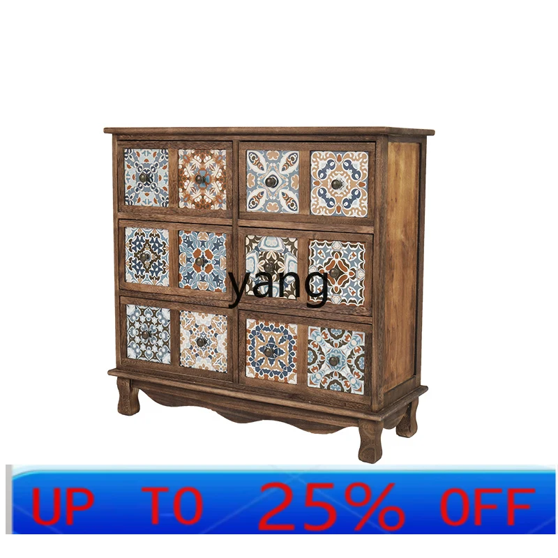 LTT color chest of drawers solid wood storage retro medieval side cabinet storage cabinet
LTT color chest of drawers solid wood storage retro medieval side cabinet storage cabinet