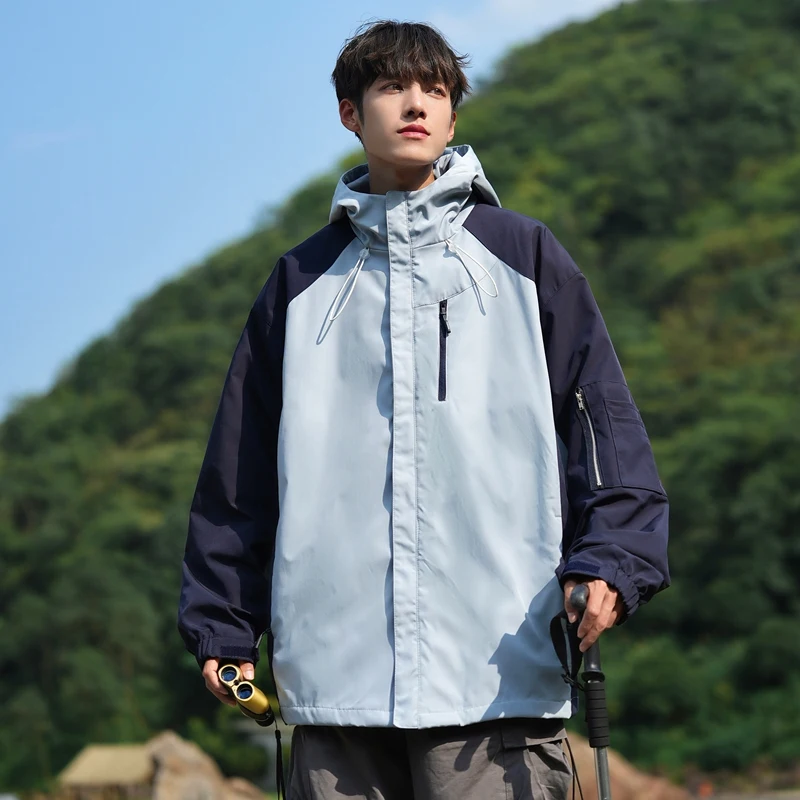 Retro y Men's Jaet Spring Autumn Outdoor Fce Windproof Sports Coat Youth Climbing Suit Loose Fit Contrast Color
Retro y Men's Jaet Spring Autumn Outdoor Fce Windproof Sports Coat Youth Climbing Suit Loose Fit Contrast Color