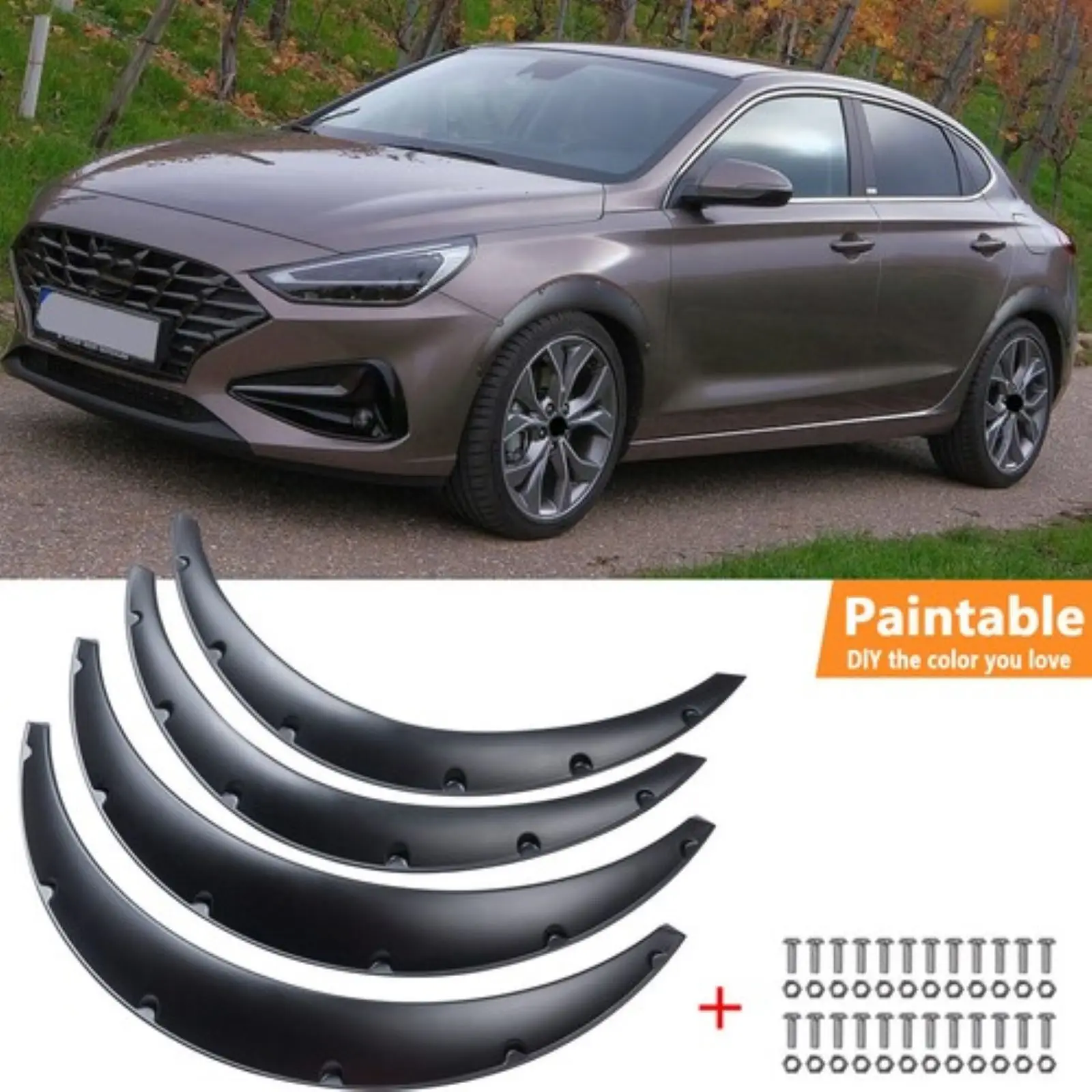 32" 35" Fender Flares Wheel Arches Wide Body Mudguards For Hyundai-i30 Fastback
32" 35" Fender Flares Wheel Arches Wide Body Mudguards For Hyundai-i30 Fastback