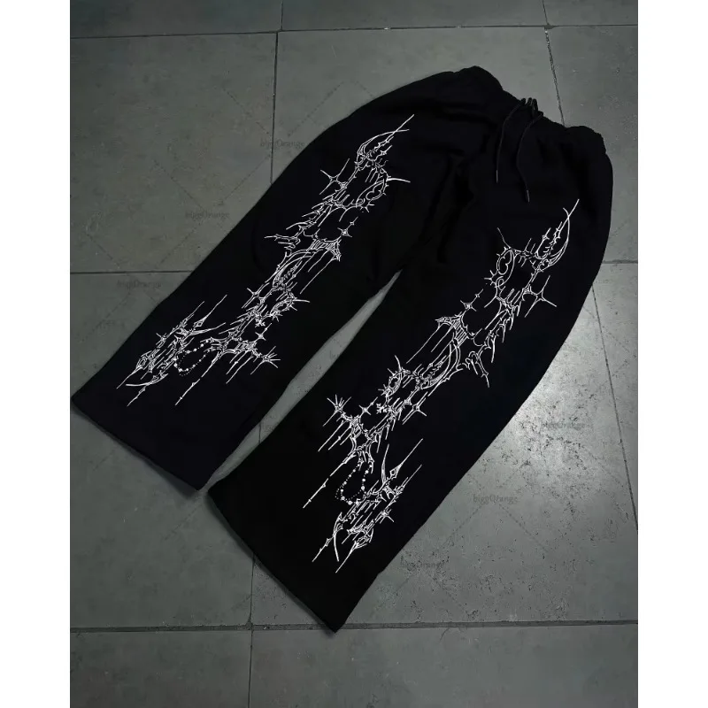 American Oversized Sweatpants Punk Harajuku Straight Wide-leg Pants Men Fashion Striped Design Hip-hop Street Clothing Casual
American Oversized Sweatpants Punk Harajuku Straight Wide-leg Pants Men Fashion Striped Design Hip-hop Street Clothing Casual