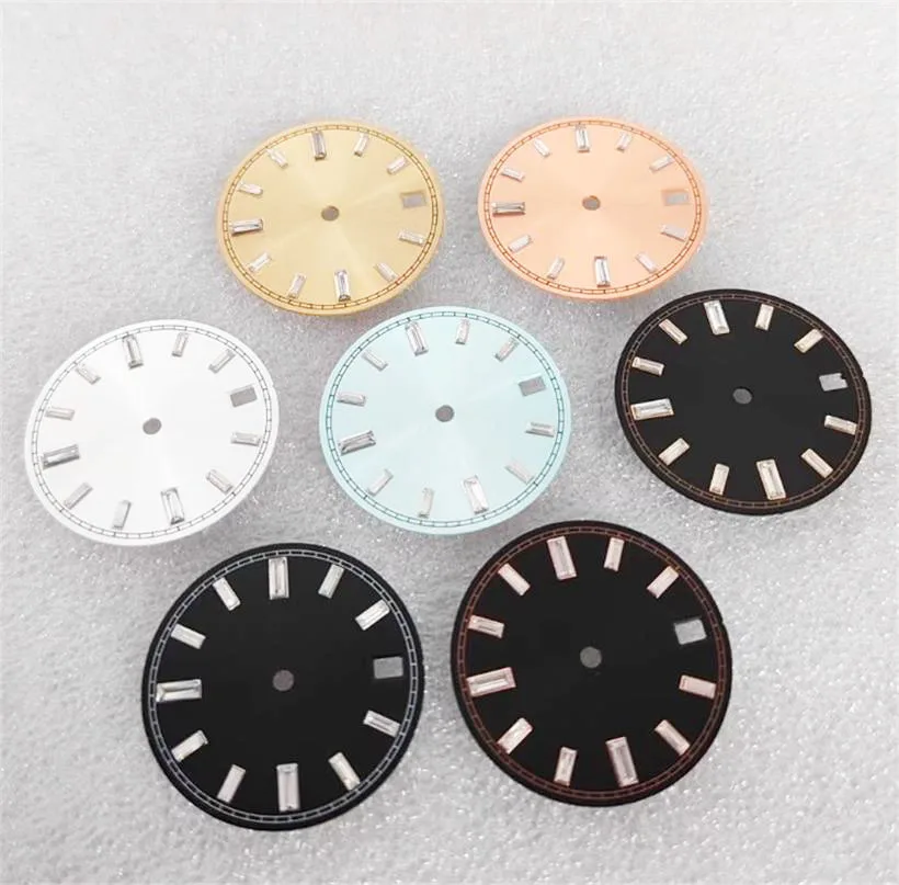 28.5mm Watch Dial Black Ice Blue Gold Silver Sun Pattern No Night Light Dial Suitable for NH35 NH36 Movement Watch Accessories
28.5mm Watch Dial Black Ice Blue Gold Silver Sun Pattern No Night Light Dial Suitable for NH35 NH36 Movement Watch Accessories
