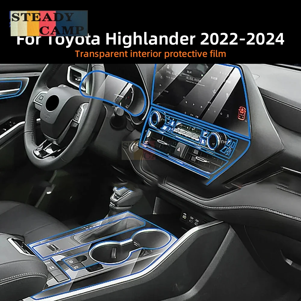 For Toyota Highlander 2024 2023 2022 Interior Film Transparent TPU Gear Panel Center Console PPF Protection Sticker Accessories
For Toyota Highlander 2024 2023 2022 Interior Film Transparent TPU Gear Panel Center Console PPF Protection Sticker Accessories
