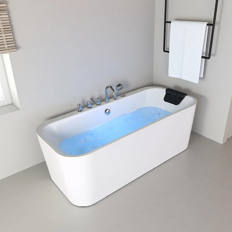 Contemporary Aquamarine Acrylic Freestanding Bathtub Modern Design for Indoor Installation for Modern Bathrooms
Contemporary Aquamarine Acrylic Freestanding Bathtub Modern Design for Indoor Installation for Modern Bathrooms