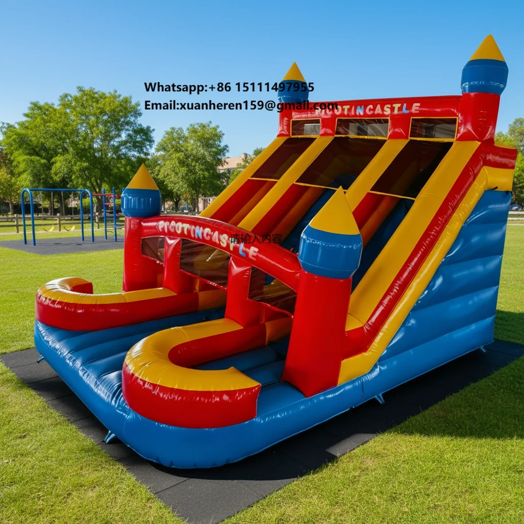 Commercial Eco-Friendly PVC Material Inflatable Bouncer Slide Red Blue Kids Jumping Trampoline Outdoor Playground Birthday Party
Commercial Eco-Friendly PVC Material Inflatable Bouncer Slide Red Blue Kids Jumping Trampoline Outdoor Playground Birthday Party