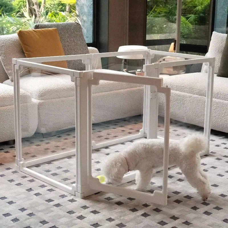 Clear Plastic Dog Playpen Modern Indoor Foldable Modular Assembly Fence for Puppy Cat Bunny Safe Enclosure Pen
Clear Plastic Dog Playpen Modern Indoor Foldable Modular Assembly Fence for Puppy Cat Bunny Safe Enclosure Pen