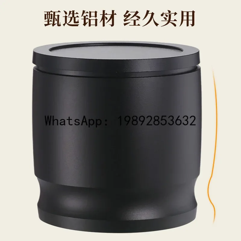 A5.14 Aluminum alloy coffee powder cup with lid, anti-flying cloth powder cup, large diameter handle powder cup suit
A5.14 Aluminum alloy coffee powder cup with lid, anti-flying cloth powder cup, large diameter handle powder cup suit