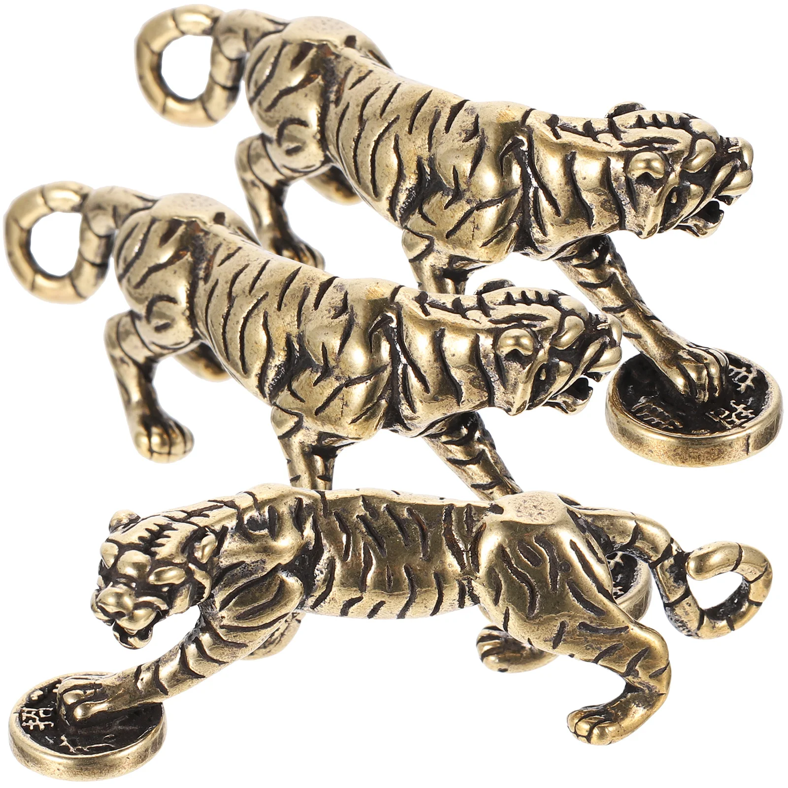 3pcs Retro Brass Tiger Decor Keychain Leopard Design Exquisite Small Desktop Animal Figurine Bedroom Living Room Ornament
3pcs Retro Brass Tiger Decor Keychain Leopard Design Exquisite Small Desktop Animal Figurine Bedroom Living Room Ornament
