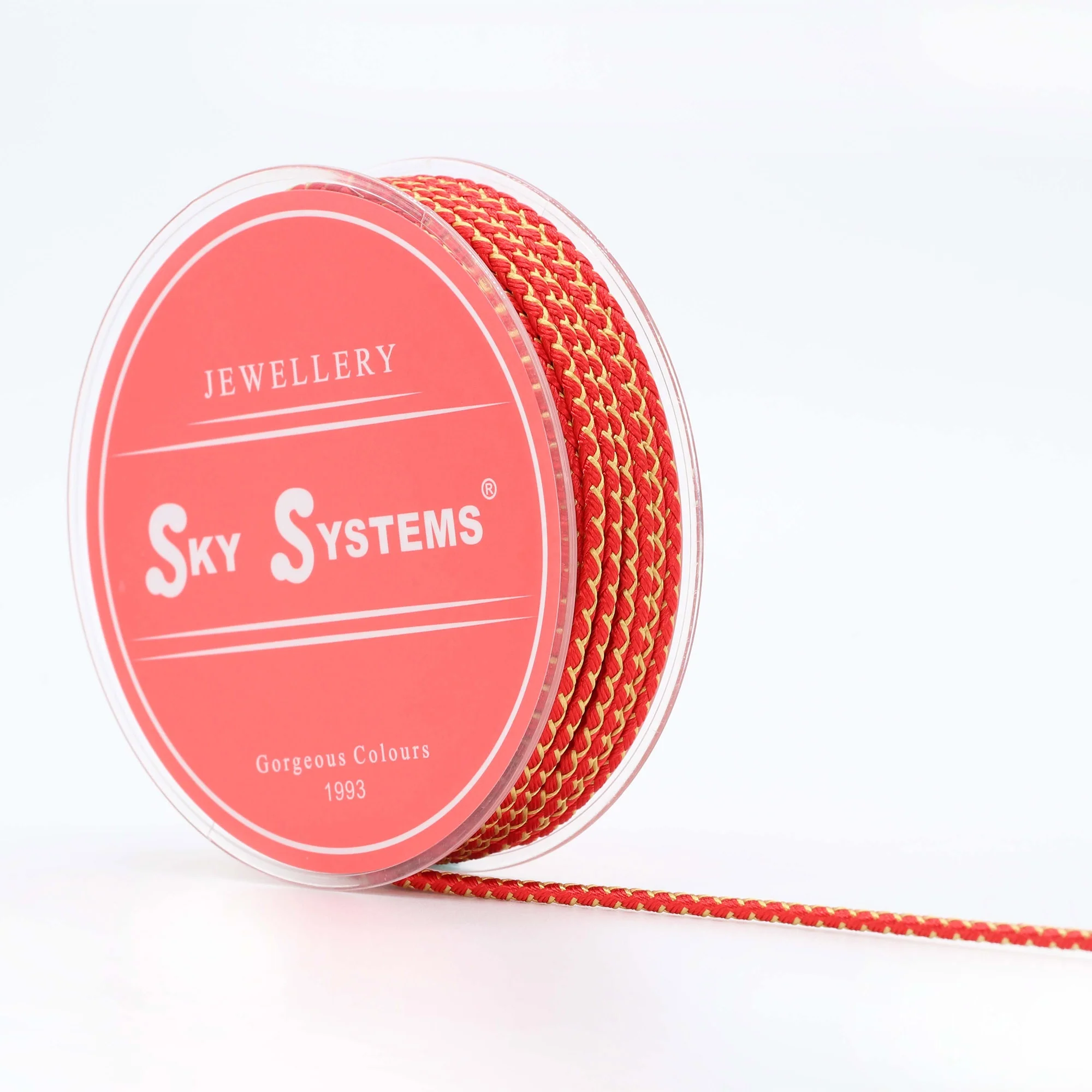 SKY CLB 2.5mm Jewelry Cord Polyester Cord Jewelry Accessories Bracelet and Necklace Material Red Gold
SKY CLB 2.5mm Jewelry Cord Polyester Cord Jewelry Accessories Bracelet and Necklace Material Red Gold