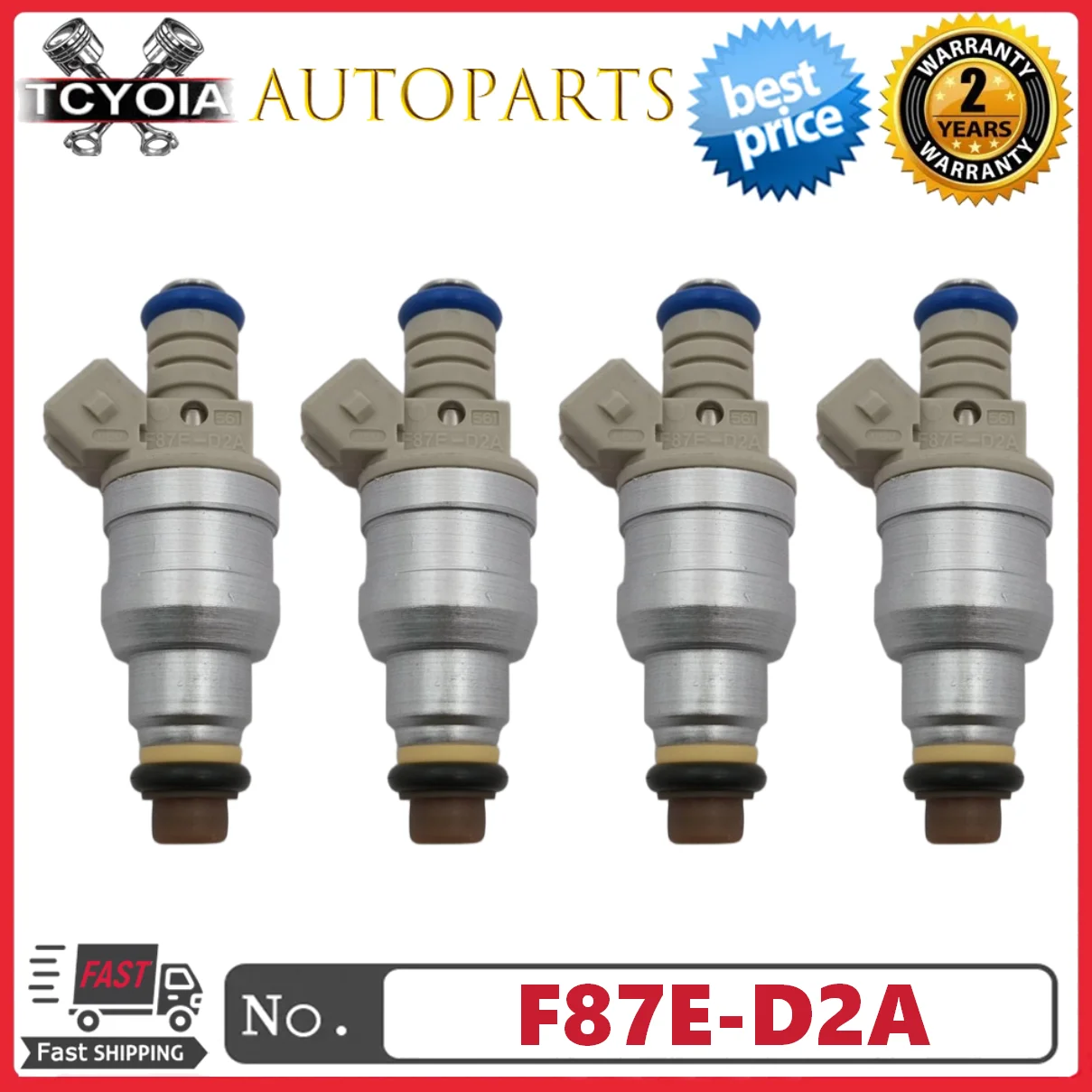 4pcs/lot Fuel Injectors F87E-D2A for Ford Ranger Aerostar Tempo Mustang 2.3L 2.5L L4
4pcs/lot Fuel Injectors F87E-D2A for Ford Ranger Aerostar Tempo Mustang 2.3L 2.5L L4