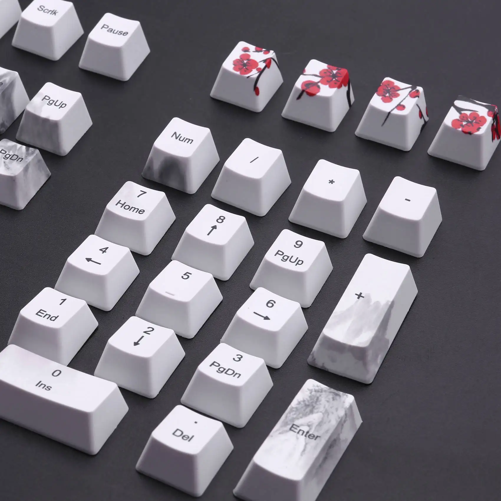 lucky 110 Keys PBT Keycap Dye-Sublimation Plum Blossom Cherry Profile Key Cap DIY Mechanical Keyboard Keycap Set Japanese
lucky 110 Keys PBT Keycap Dye-Sublimation Plum Blossom Cherry Profile Key Cap DIY Mechanical Keyboard Keycap Set Japanese
