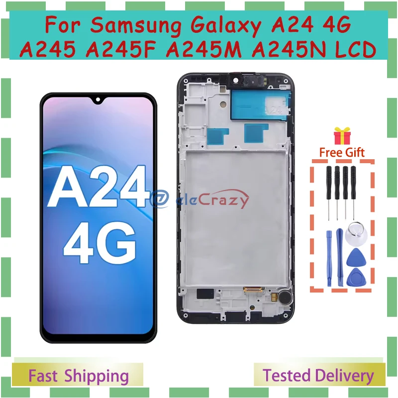 OLED для Samsung Galaxy A24 4G A245 ЖК-экран сенсорный дигитайзер замена с рамкой A245F SM-A245F A245M SM-A245N
OLED для Samsung Galaxy A24 4G A245 ЖК-экран сенсорный дигитайзер замена с рамкой A245F SM-A245F A245M SM-A245N
