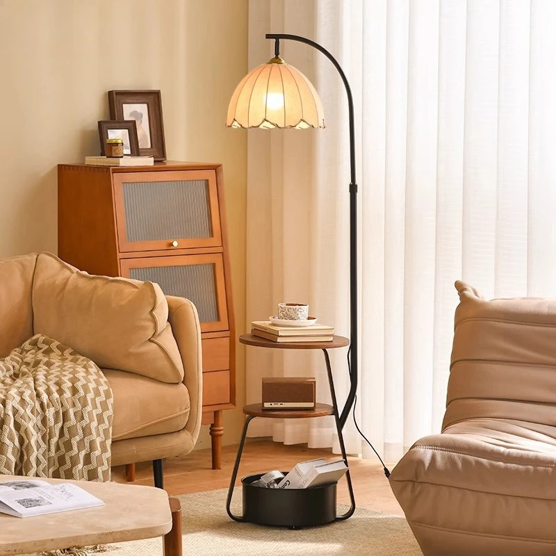 Medieval living room floor lamp creative sofa side high sense bedside storage coffee table bedroom retro floor lamp
Medieval living room floor lamp creative sofa side high sense bedside storage coffee table bedroom retro floor lamp