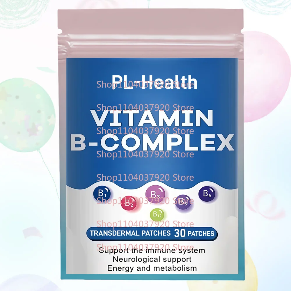 30 Patches Vitamin B Complex Transdermal Patches Folic Acid for Brain & Nervous System Health, Immune Support
30 Patches Vitamin B Complex Transdermal Patches Folic Acid for Brain & Nervous System Health, Immune Support