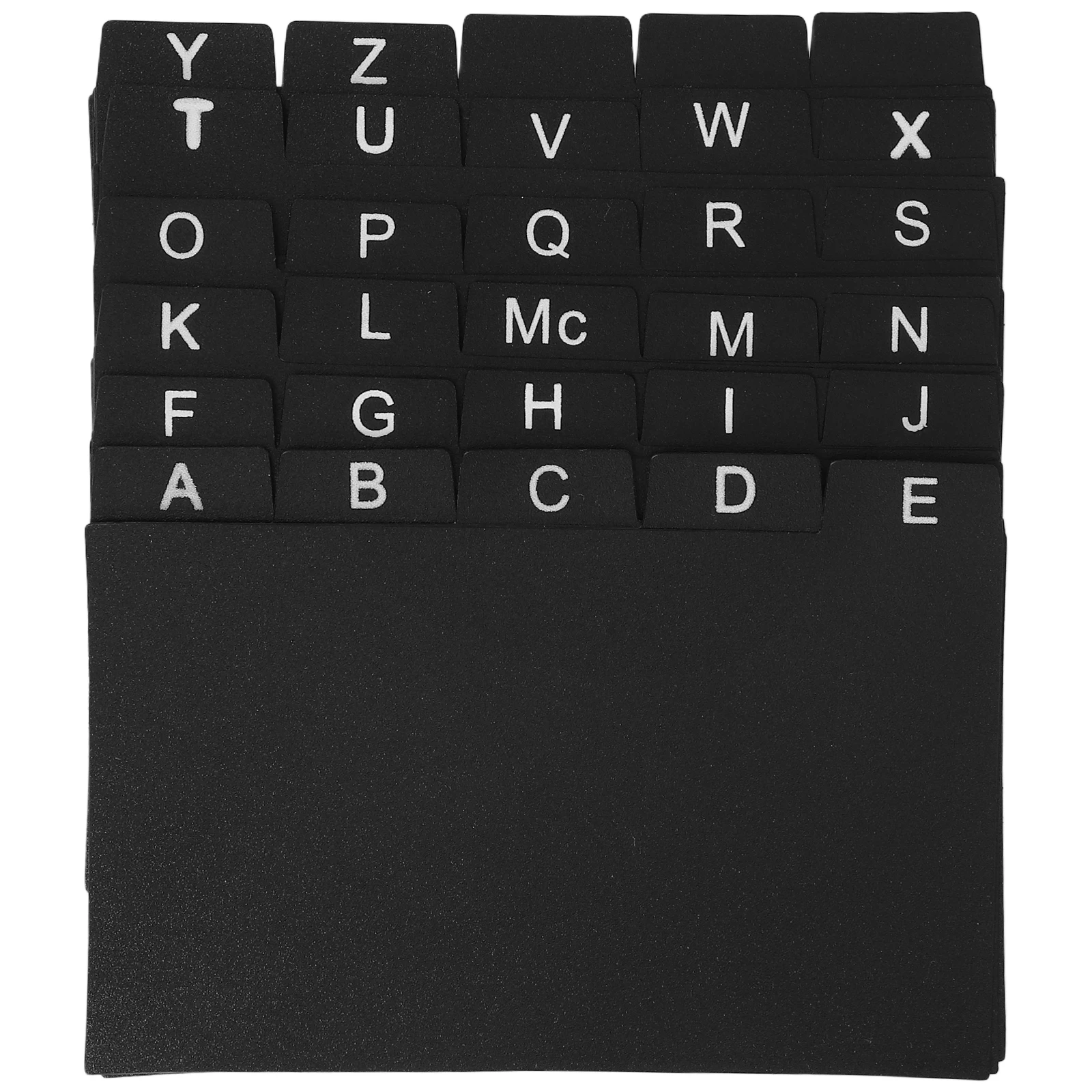 30 Pcs Black Index Card Dividers PP Material Easy Organization Recipe File Classification Tab Partition
30 Pcs Black Index Card Dividers PP Material Easy Organization Recipe File Classification Tab Partition