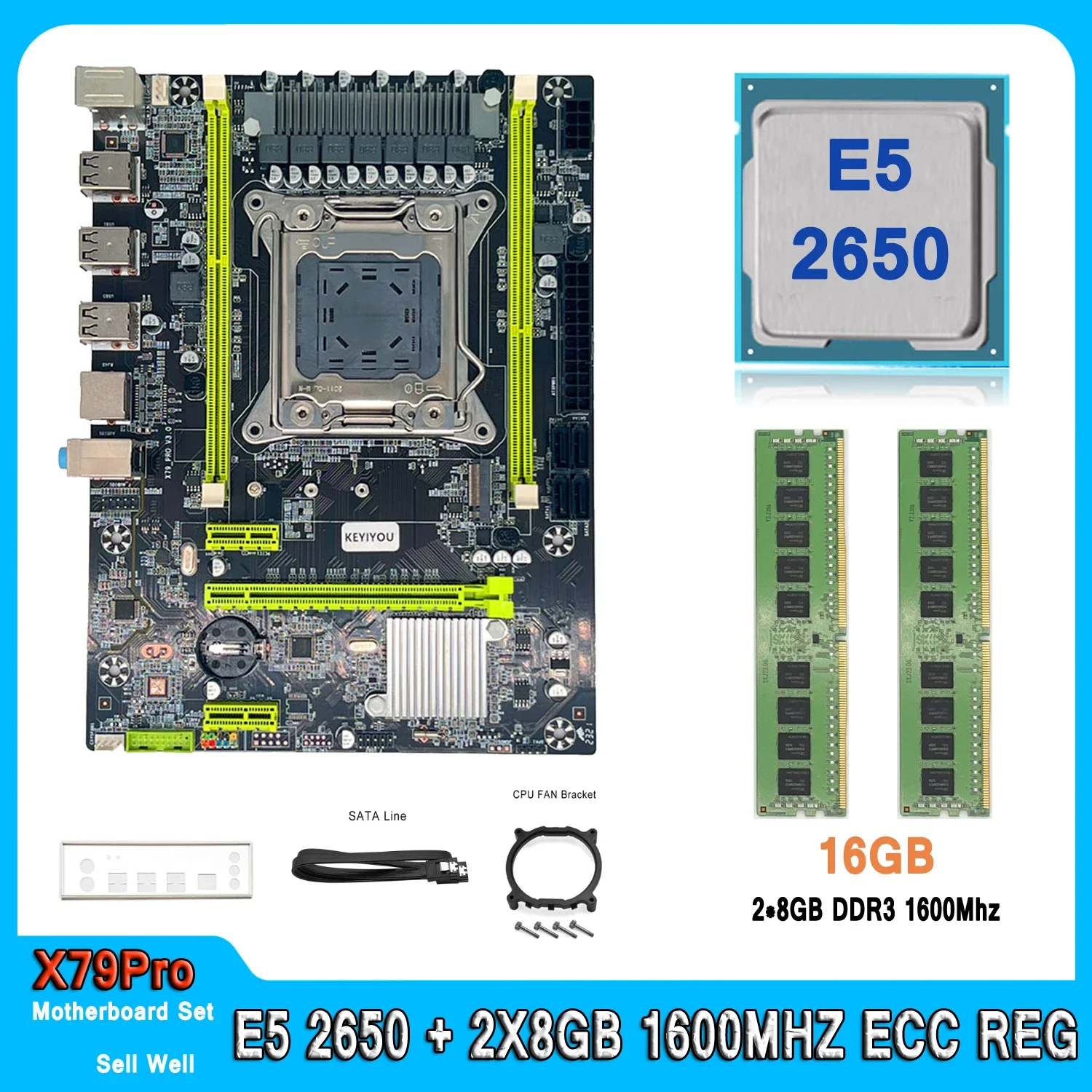 X79 Комплект материнской платы LGA 2011 Комплект Xeon E5 2650 Процессор 16 ГБ (2 шт. * 8 ГБ) 1600 МГц DDR3 ECC REG Память ОЗУ E5 2650 Материнская плата
X79 Комплект материнской платы LGA 2011 Комплект Xeon E5 2650 Процессор 16 ГБ (2 шт. * 8 ГБ) 1600 МГц DDR3 ECC REG Память ОЗУ E5 2650 Материнская плата