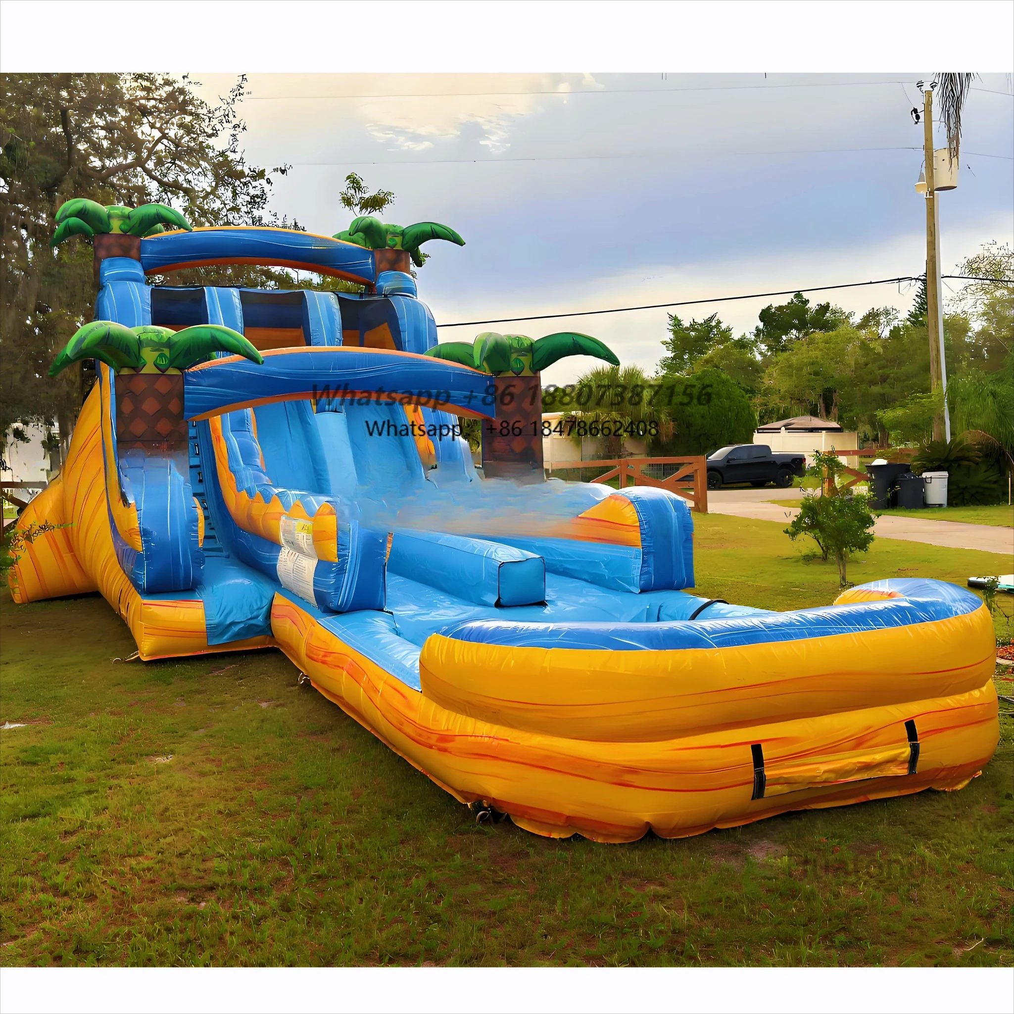 Huatong Outdoor Double Lane Tree Theme Inflatable Slide Inflatable Bounce House Giant Inflatable Water Slide for Kids Party
Huatong Outdoor Double Lane Tree Theme Inflatable Slide Inflatable Bounce House Giant Inflatable Water Slide for Kids Party