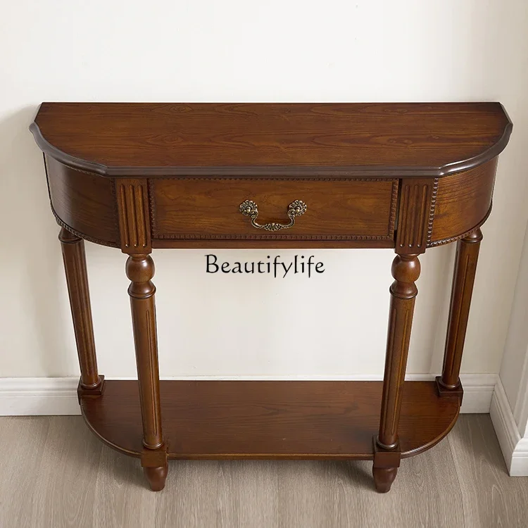 yj19 American Style Solid Wood Curved Entryway Cabinet Hallway Wall Cabinet Living Room Entryway
yj19 American Style Solid Wood Curved Entryway Cabinet Hallway Wall Cabinet Living Room Entryway