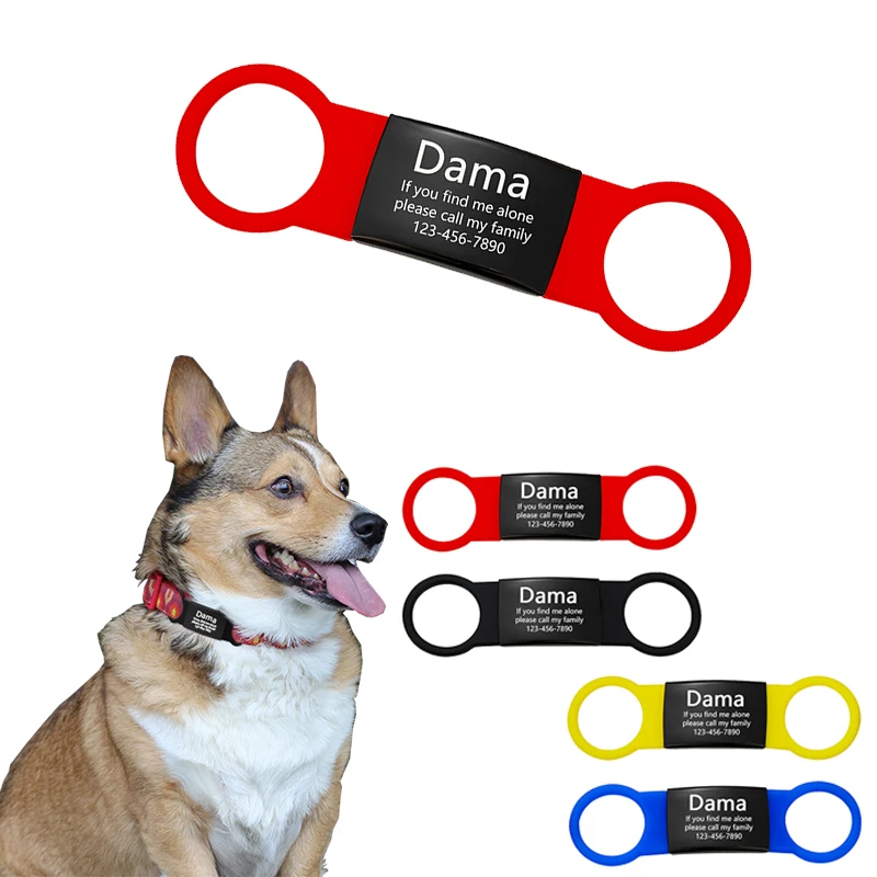 Stainless Steel Dog Collar CustomizablePet Dog Tag Silicone Personalized Address ID Tags for Dogs Cats
Stainless Steel Dog Collar CustomizablePet Dog Tag Silicone Personalized Address ID Tags for Dogs Cats