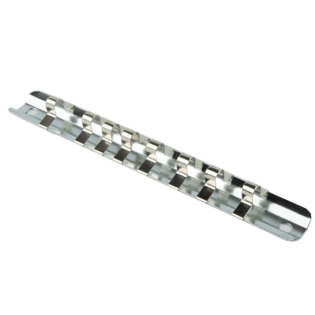 Holder Socket Storage Rack 150/190/260mm 3/8inch Durable Equipment Hand Tools Silver Socket Wrenches With 8 Clips
Holder Socket Storage Rack 150/190/260mm 3/8inch Durable Equipment Hand Tools Silver Socket Wrenches With 8 Clips