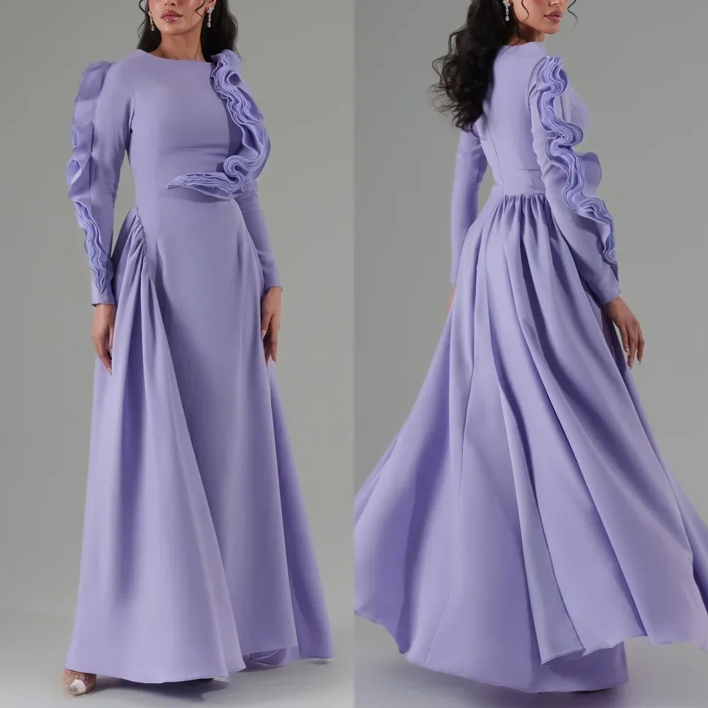 Customized Evening Dresses Jersey Ruched Formal Prom A-line O-Neck Dress Exquisite High Quality Occasion Party Gown for Women
Customized Evening Dresses Jersey Ruched Formal Prom A-line O-Neck Dress Exquisite High Quality Occasion Party Gown for Women