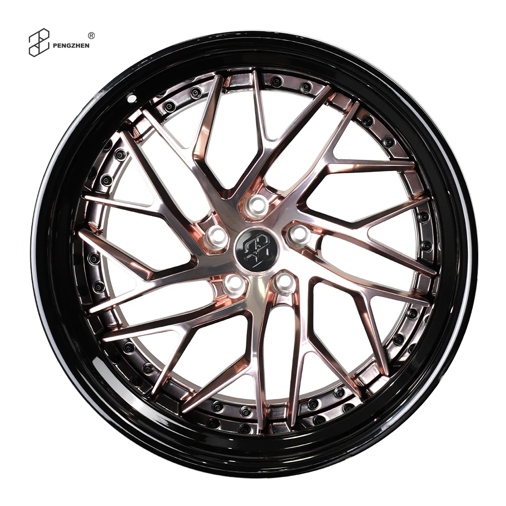 Deep Black Lip Polished Rose Gold 5x115 20x11J ET-3 Wheels for Do dge Challenger
Deep Black Lip Polished Rose Gold 5x115 20x11J ET-3 Wheels for Do dge Challenger