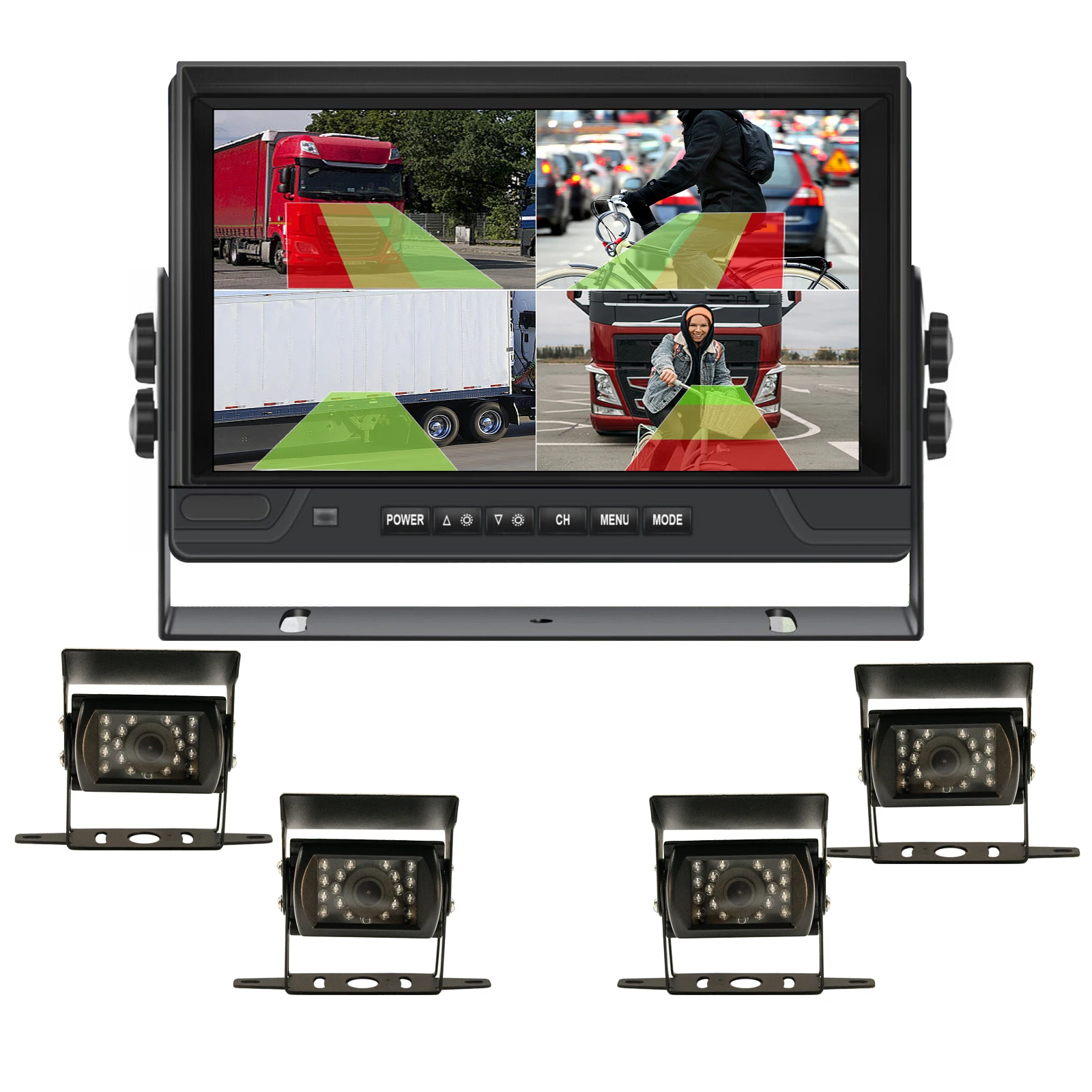 9 Inch IPS Screen Monitor Speaker Alarm DVR Loop Recording 4ch Ai BSD 1080P Rear View Reversing Camera 12-36V for Truck Rvs
9 Inch IPS Screen Monitor Speaker Alarm DVR Loop Recording 4ch Ai BSD 1080P Rear View Reversing Camera 12-36V for Truck Rvs