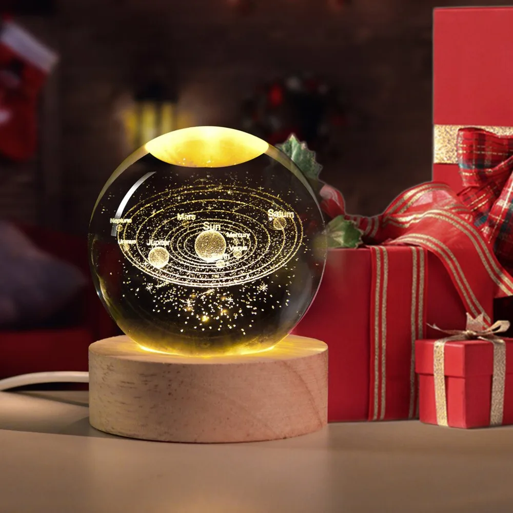 3D хрустальные огни, светящаяся планетарная галактика, ночник, хрустальный шар, ночные огни, прикроватный светильник, домашний декор, Рождественский подарок
3D хрустальные огни, светящаяся планетарная галактика, ночник, хрустальный шар, ночные огни, прикроватный светильник, домашний декор, Рождественский подарок