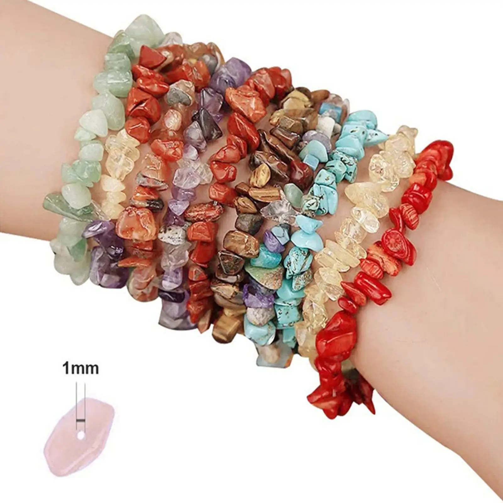 2 Gem Chips Beads Crystal Loose Beads Spacer Bulk Bracelet Jewelry Making DIY Craft
2 Gem Chips Beads Crystal Loose Beads Spacer Bulk Bracelet Jewelry Making DIY Craft