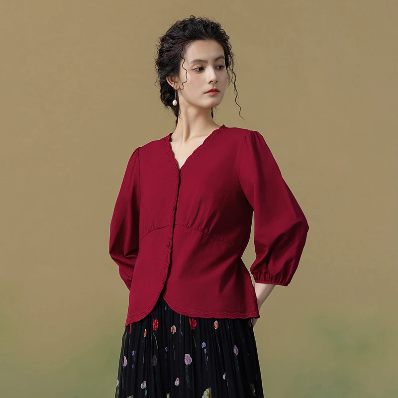 Ele Multi-Color Embroidered Cotton Linen Blend irt Women's New Arrival Autumn 2025 a Life on the Left Loose Fit irt
Ele Multi-Color Embroidered Cotton Linen Blend irt Women's New Arrival Autumn 2025 a Life on the Left Loose Fit irt