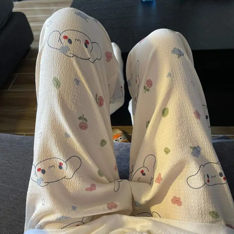 Sanrio Cinnamoroll Women's Pajama Pants Kawaii Cartoon Spring Autumn Loose Sleeping Pants Casual Fashion Home Wear Trousers New
Sanrio Cinnamoroll Women's Pajama Pants Kawaii Cartoon Spring Autumn Loose Sleeping Pants Casual Fashion Home Wear Trousers New