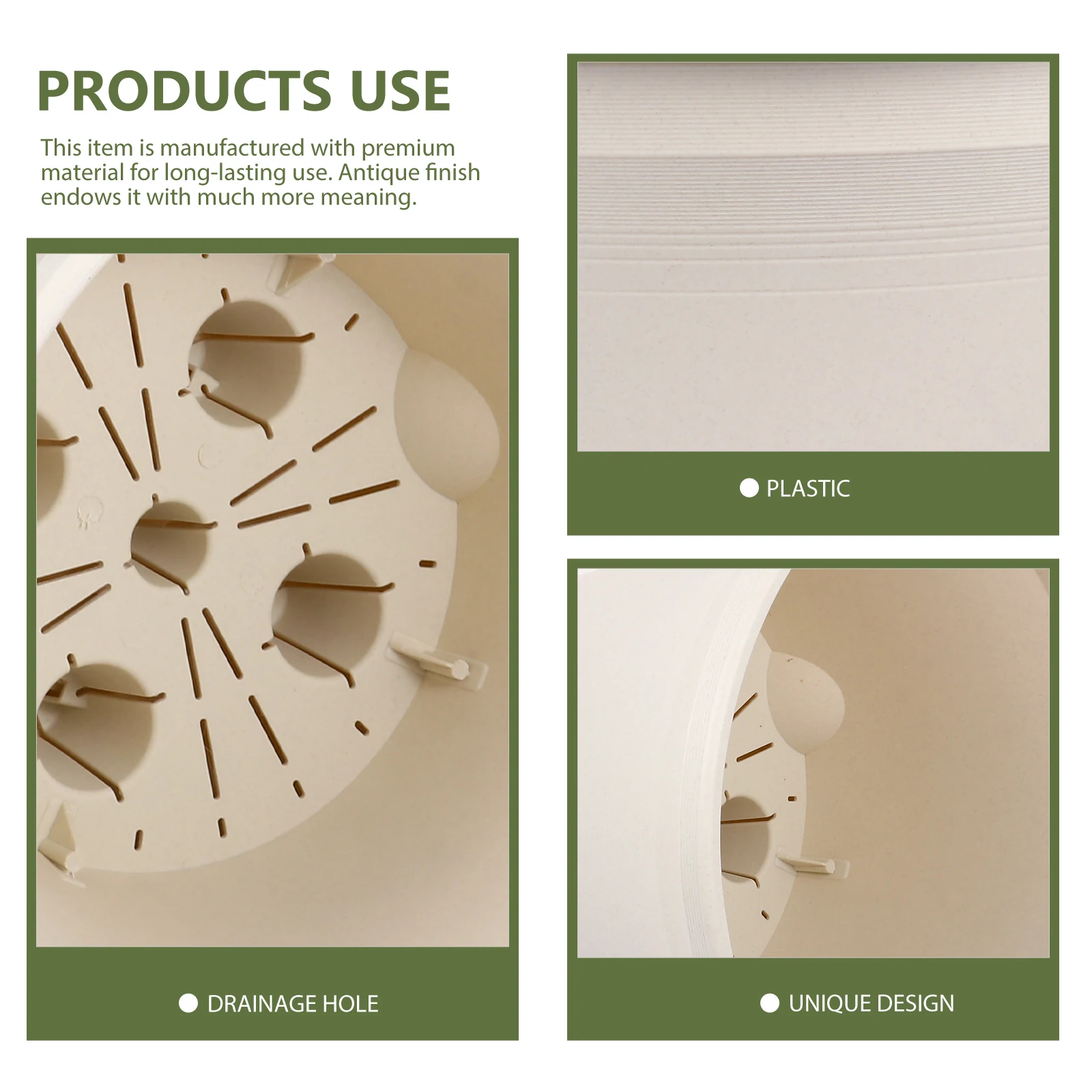 Round Plastic Flower Pot 10.5 Inch Tabletop Planter with Drainage Hole for Indoor Outdoor Use Bonsai Container Plant Pot
Round Plastic Flower Pot 10.5 Inch Tabletop Planter with Drainage Hole for Indoor Outdoor Use Bonsai Container Plant Pot