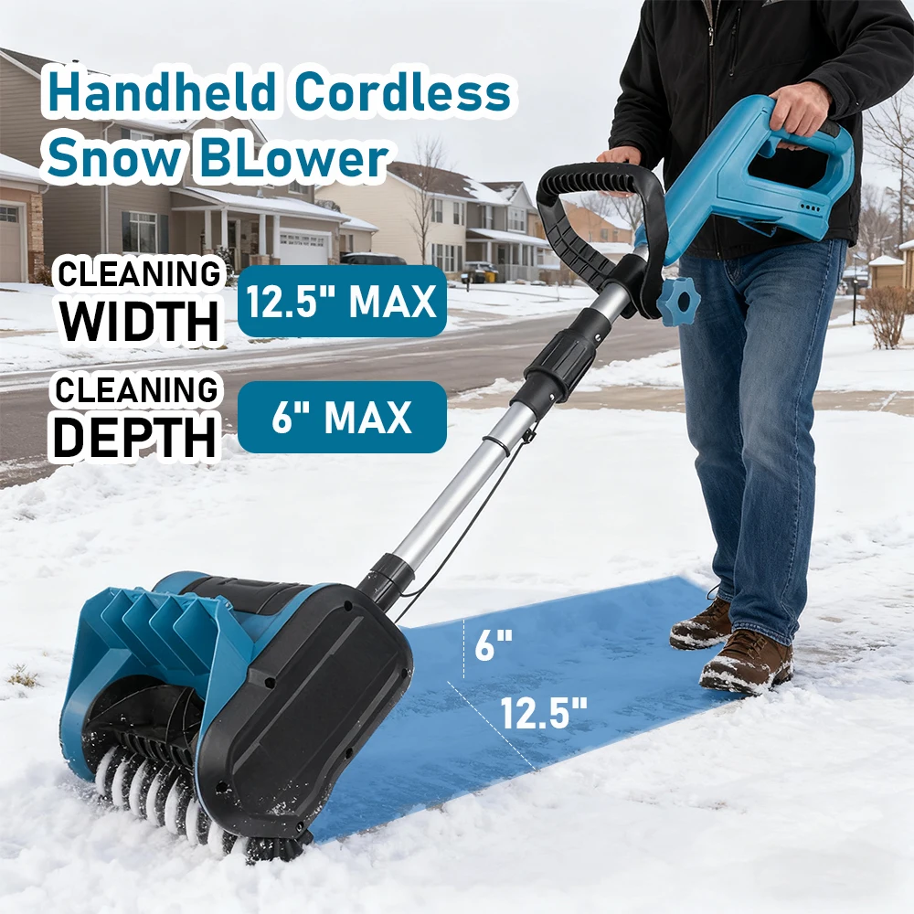 Electric Snow Blower 21V Cordless Battery Powered Sw Shovel Foldable Snw Remover Snow Clearing Tool for Driveway Sidewalk
Electric Snow Blower 21V Cordless Battery Powered Sw Shovel Foldable Snw Remover Snow Clearing Tool for Driveway Sidewalk