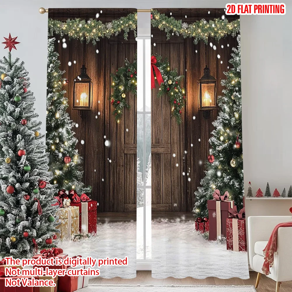 2pcs 2D flat printing Merry Christmas Window Drapes Rural Christmas Versatile Polyester Fabric Without Electricity Party
2pcs 2D flat printing Merry Christmas Window Drapes Rural Christmas Versatile Polyester Fabric Without Electricity Party