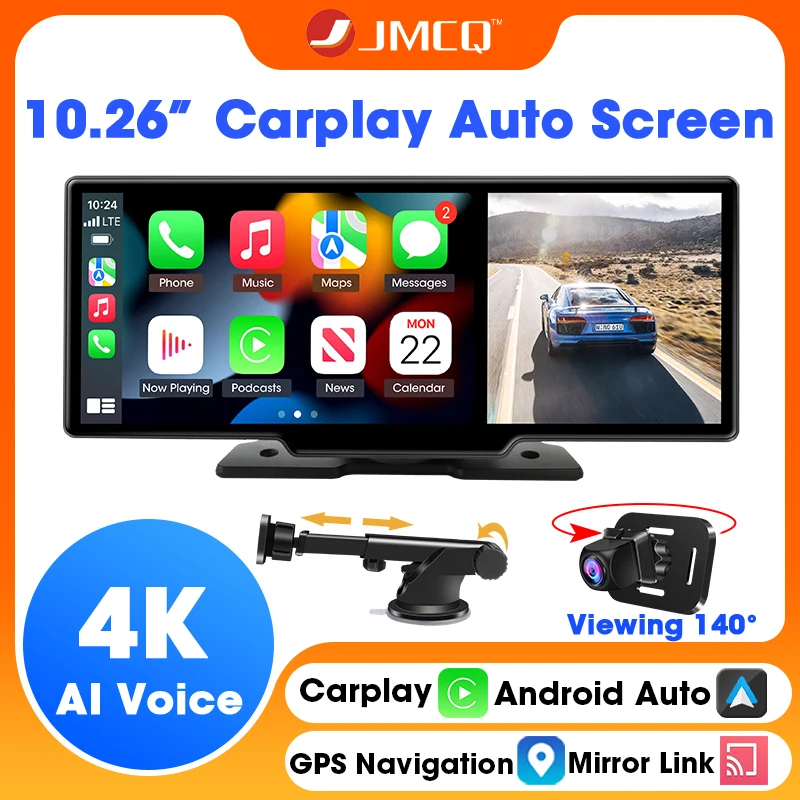JMCQ 10.26inch 4K Wireless Carplay Androd Auto Multimedia Car Player Bluetooth Car Radio For Apple Or Android Video Stereo FM BT
JMCQ 10.26inch 4K Wireless Carplay Androd Auto Multimedia Car Player Bluetooth Car Radio For Apple Or Android Video Stereo FM BT