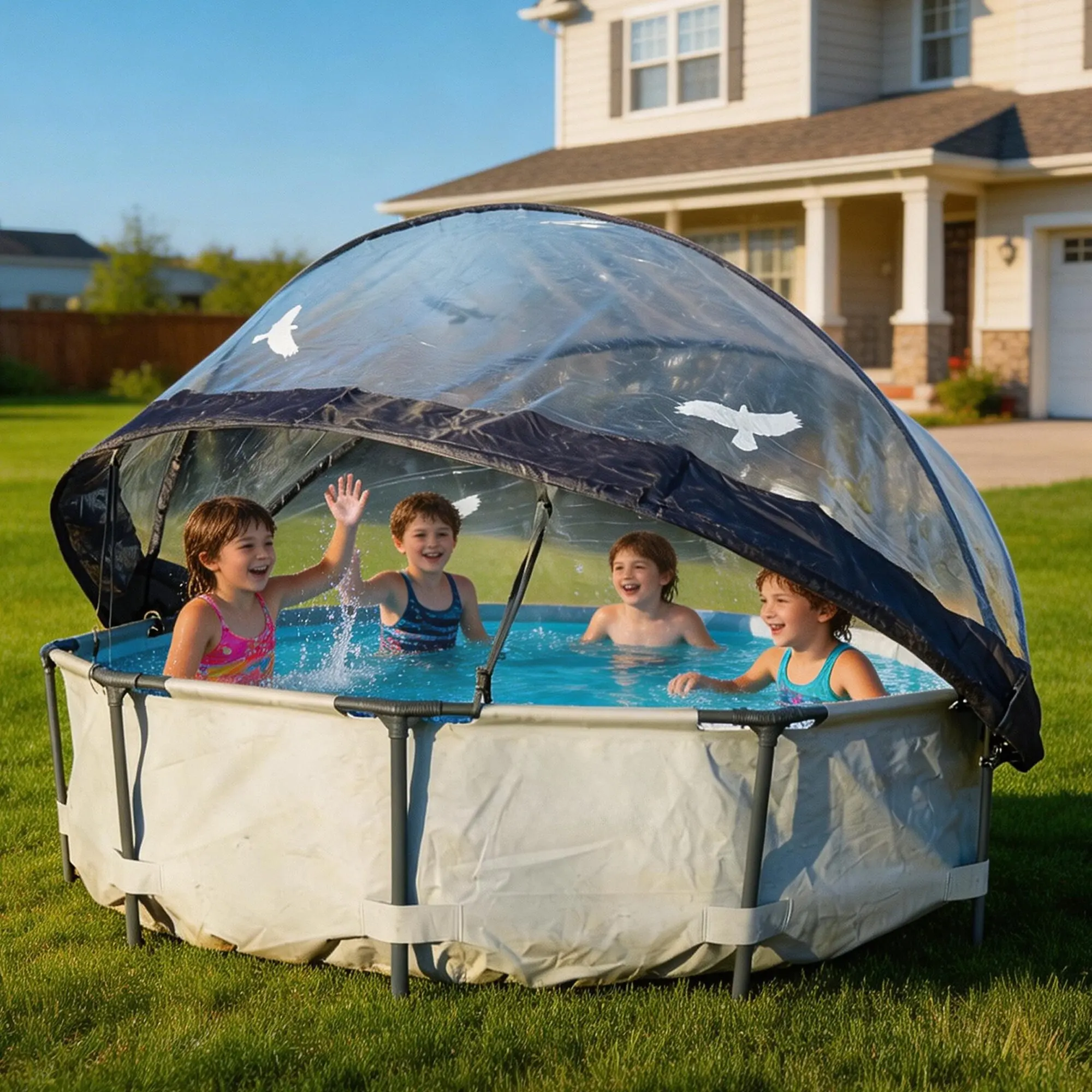 10 Ft Swimming Pool Cover All Weather Pool Dome Enclosure for Outdoor Pools Quick Installation Removal Above Ground Pool Cover
10 Ft Swimming Pool Cover All Weather Pool Dome Enclosure for Outdoor Pools Quick Installation Removal Above Ground Pool Cover