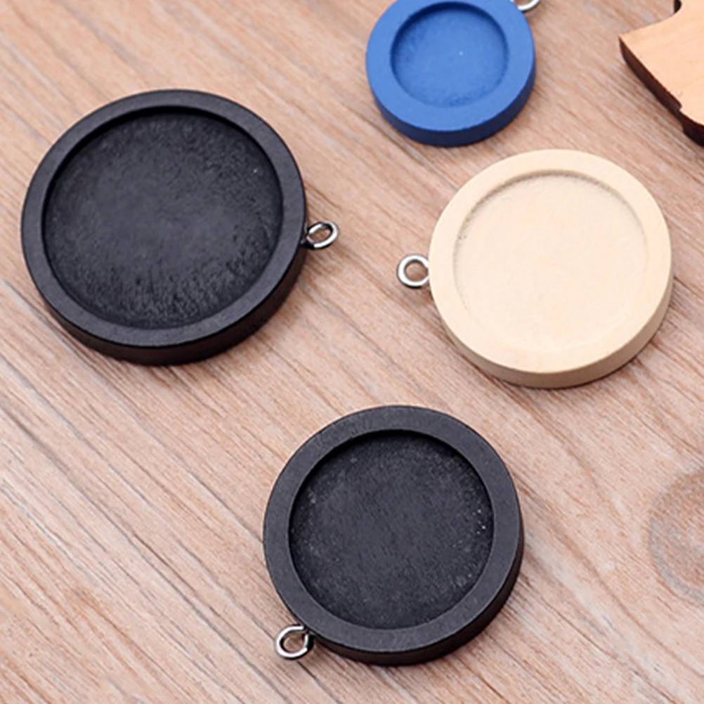 10 Pcs Wooden Bezel Trays Round Shape Pendant Tray Blank Base for Jewelry Making Crafts DIY Gifts Necklace Accessories
10 Pcs Wooden Bezel Trays Round Shape Pendant Tray Blank Base for Jewelry Making Crafts DIY Gifts Necklace Accessories