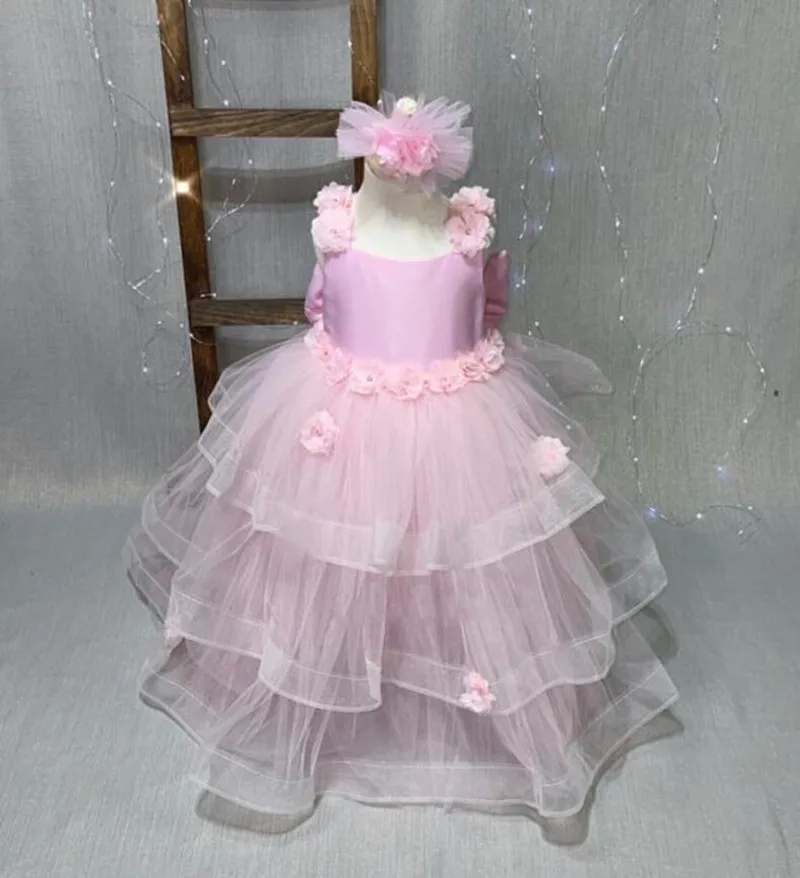 Handmade Pink Flower Girl Dress Children Wedding Party Dress Tulle 3D Flowers Ball Gown Girls Birthday Dresses Kid Size 1-14Y
Handmade Pink Flower Girl Dress Children Wedding Party Dress Tulle 3D Flowers Ball Gown Girls Birthday Dresses Kid Size 1-14Y